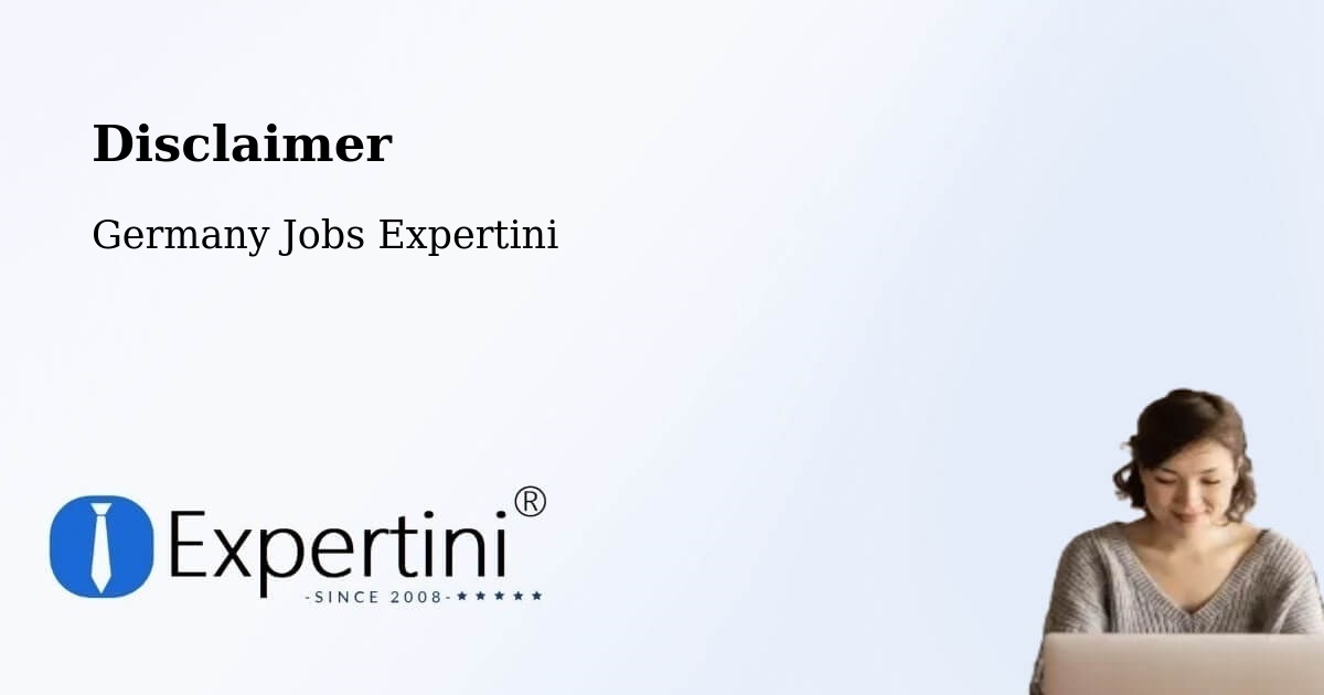 Disclaimer – Eschborn - Germany Jobs Expertini